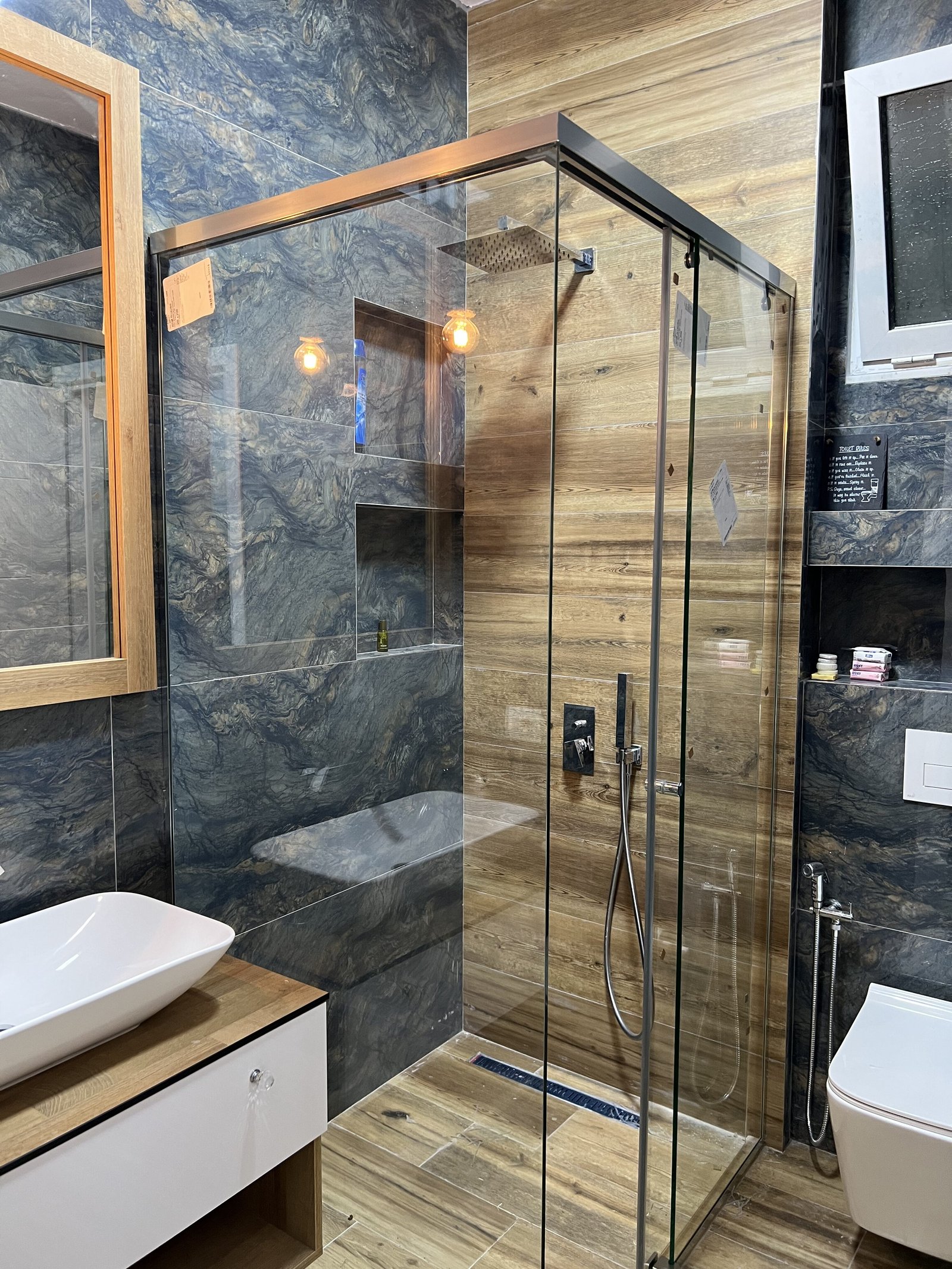 Bathroom glass shower enclosure Saranda Albania